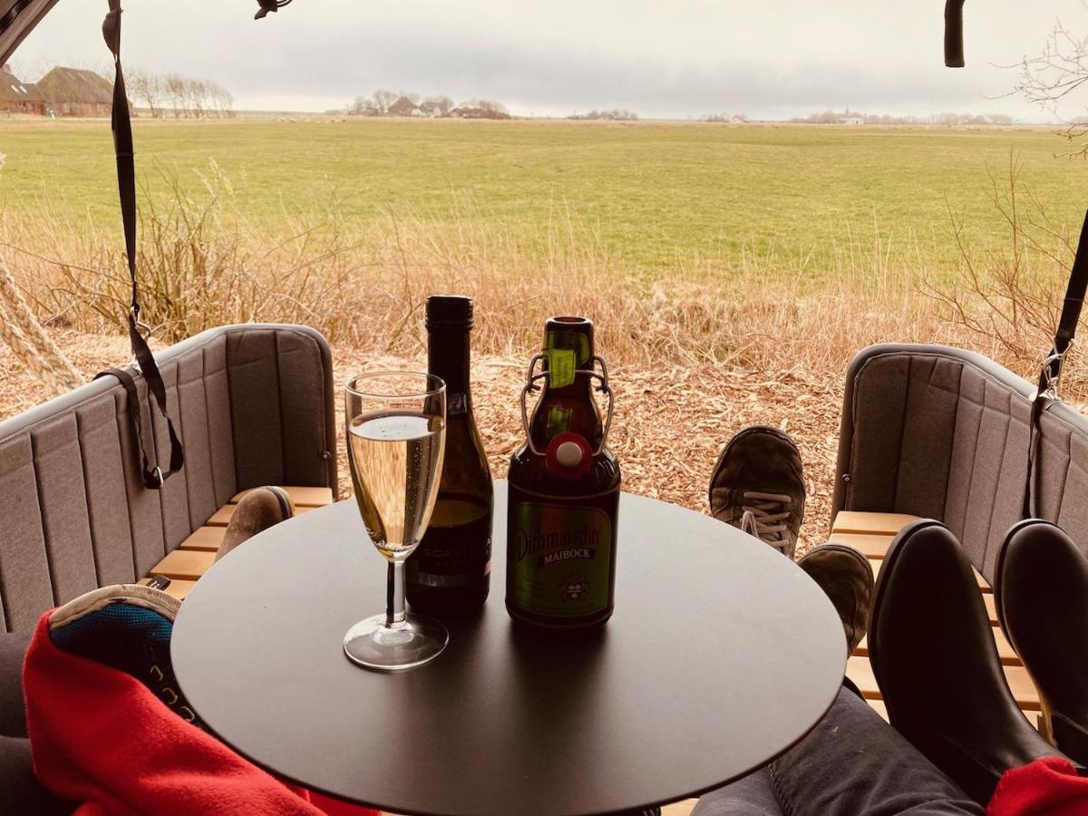 Hof Steinhuetten Schlafstrandkorb Westerhever Exteriör bild